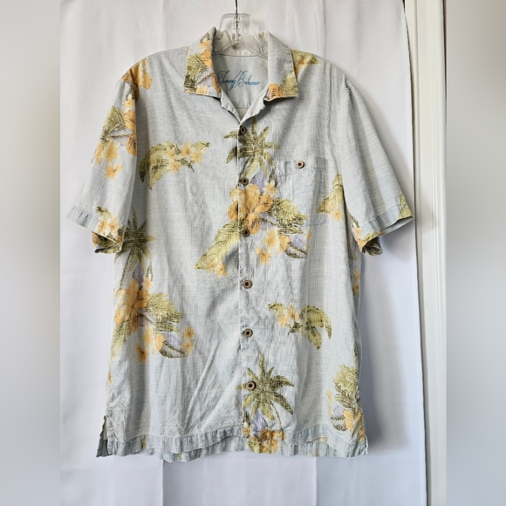 Tommy Bahama silk hawaiian shirt size medium vintage‎